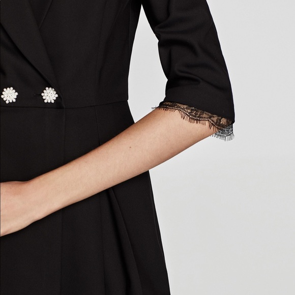 Zara Crossover jumpsuit with lace size S - Picture 5 of 6